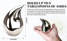 Load image into Gallery viewer, Silver Tear Drop Urn