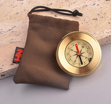 Load image into Gallery viewer, Brass compass with intricate engraving | Perfect gift from Engraving Reimagined, Canada's top engraver | Available at Calgary's premier gift shop
