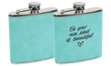 Load image into Gallery viewer, 6oz Leatherette Flask | Wine flasks online | Gift store in Calgary | Gift store in Canada | Online Gift store in Calgary