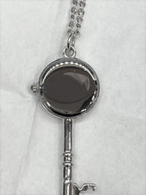 Load image into Gallery viewer, Key Shaped Clock Pendant on Chain