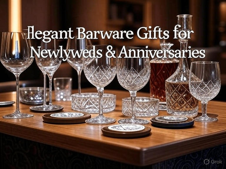 Elegant Barware Gifts for Newlyweds & Anniversaries