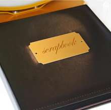 Load image into Gallery viewer, Gold notched plate with screws  (2&#39;&#39; X 4&#39;&#39;)

