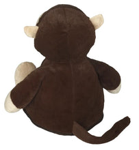 Load image into Gallery viewer, Brown plush monkey toy on a white background
