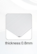Load image into Gallery viewer, Stainless Steel Metal plate 3.4" x2.1"
