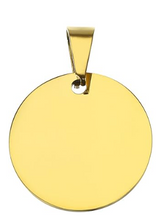 Load image into Gallery viewer, Gold Stainless steel pendant- Circle
