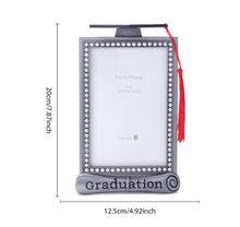 Load image into Gallery viewer, Graduation Rhinestone trim red tassel Frame

