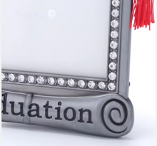 Load image into Gallery viewer, Graduation Rhinestone trim red tassel Frame
