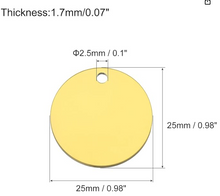 Load image into Gallery viewer, Gold Stainless steel pendant- Circle
