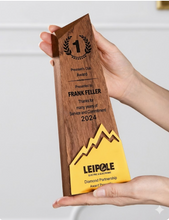 Load image into Gallery viewer, Wood with Metal Mountain Design Award

