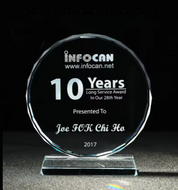 Elegant Circular Crystal Award