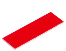 Load image into Gallery viewer, 3x1 Red on White  Plastic Name Badge
