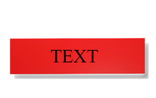 Load image into Gallery viewer, 3x1 Red on Black name badge

