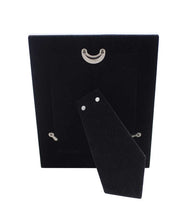 Load image into Gallery viewer, 5x7 Black shiny frame with silver trim
