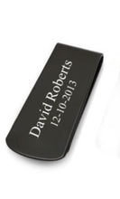 Load image into Gallery viewer, Thin Money Clip- Stainless steel - Black
