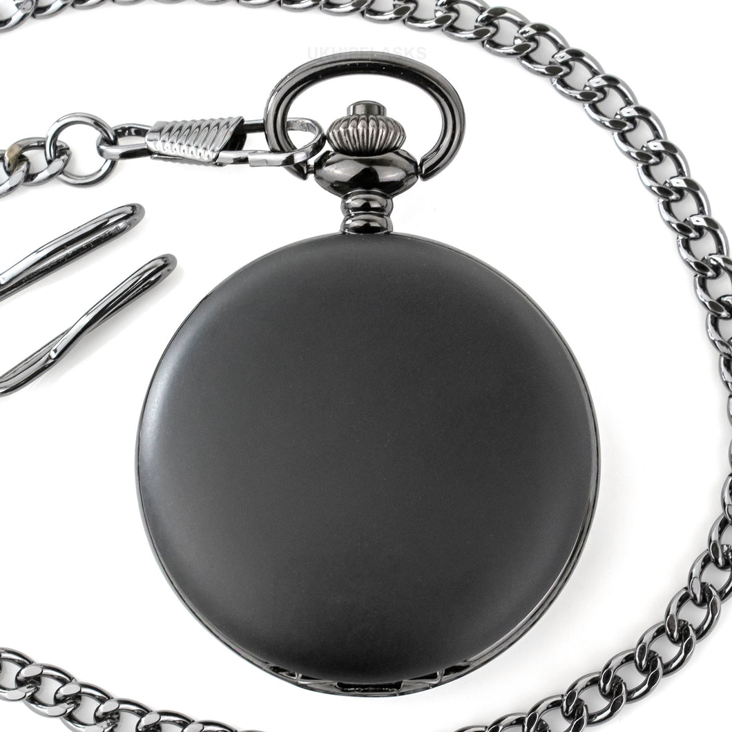 Matte Black Pocket Watch