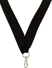 Load image into Gallery viewer, Antique gold medal with black ribbon
