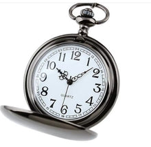 Load image into Gallery viewer, Brushed Black Pocket Watch
