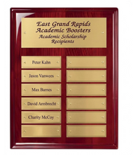 Load image into Gallery viewer, Rose Wood Recognition plaque
