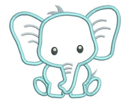 Embroidery Elephant Design Blanket