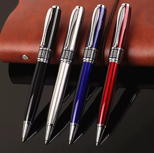 Luxury Metal Embossing Detail Pen- Silver