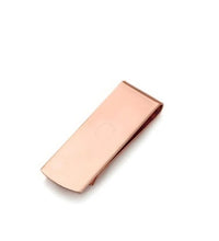 Load image into Gallery viewer, Engraved rose gold thin money clip – sleek minimalist design gift for women and men in Canada
