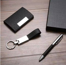 Load image into Gallery viewer, Executive Gift Pack - Pen- keychain- business card case
