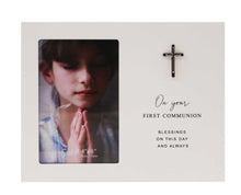 Load image into Gallery viewer, 6x4 On your First Communion frame Cross
