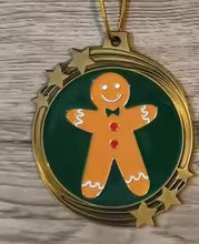 Load image into Gallery viewer, Gingerbread Man Festive Holiday Ornament
