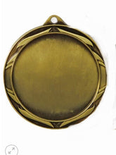 Load image into Gallery viewer, Antique gold medal with black ribbon
