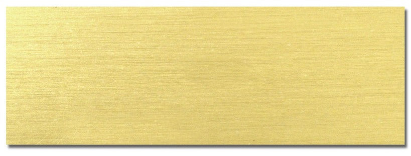 Aluminum Rectangle Plate 3 x 1 -Gold