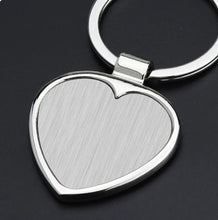 Load image into Gallery viewer, Stainless Steel Keychain -Heart | Heart shaped keychains online | Keychains online | Online keychains in Calgary | Online keychains in Canada | Online gift shop in Canada | Online gift shop in Calgary
