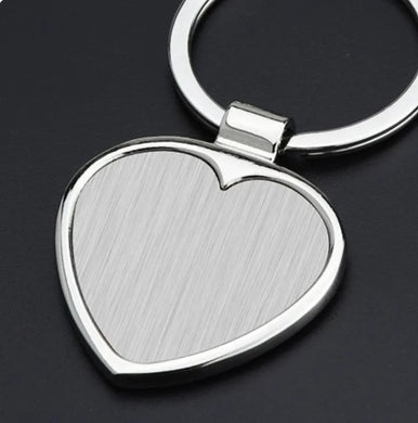 Stainless Steel Keychain -Heart | Heart shaped keychains online | Keychains online | Online keychains in Calgary | Online keychains in Canada | Online gift shop in Canada | Online gift shop in Calgary