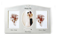 Silver 3 Oval Frame - Our Wedding Day Frame