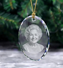 Load image into Gallery viewer, Portrait Oval glass ornament
