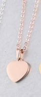 Rose gold  Heart Pendant Necklace