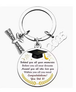 Round Graduation Key chain- Behind you all your memories 2026