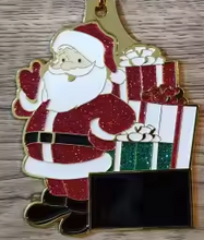 Load image into Gallery viewer, Santa Claus; Gifts Holiday Ornament
