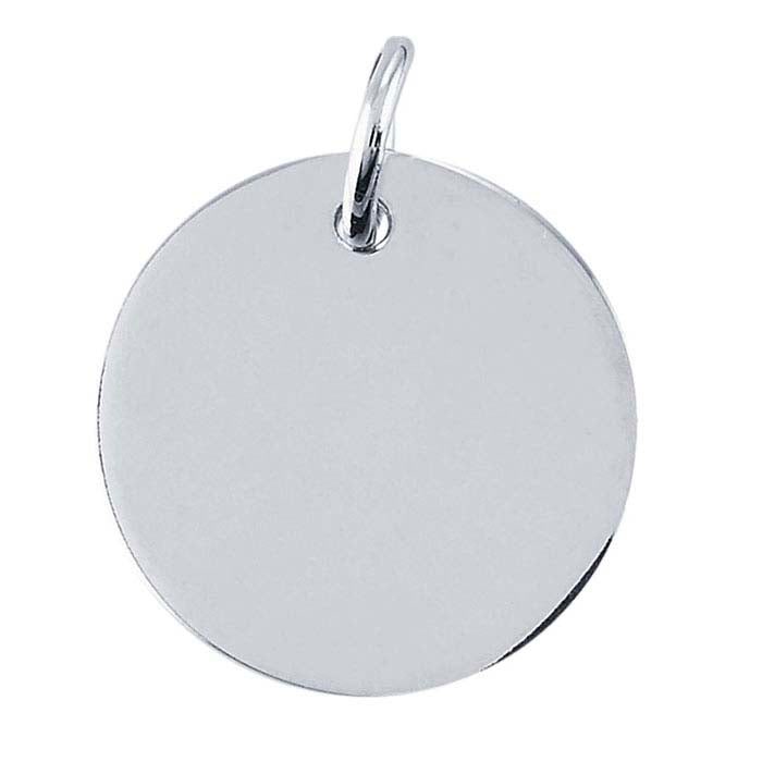 Gold stainless Steel Blank Circle Charm For Engraving