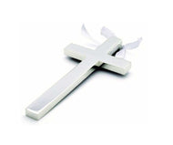 SLV PLATED HANGING CROSS