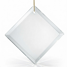 Load image into Gallery viewer, Large Square glass ornament
