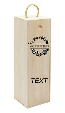Monogram Wooden Wine box | Wine box online | Wine box in Calgary | Wine box gift in Canada | Gift shop in Canada | Gift shop in Calgary