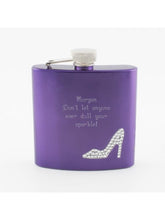 Load image into Gallery viewer, Purple High Heel 6oz Flask
