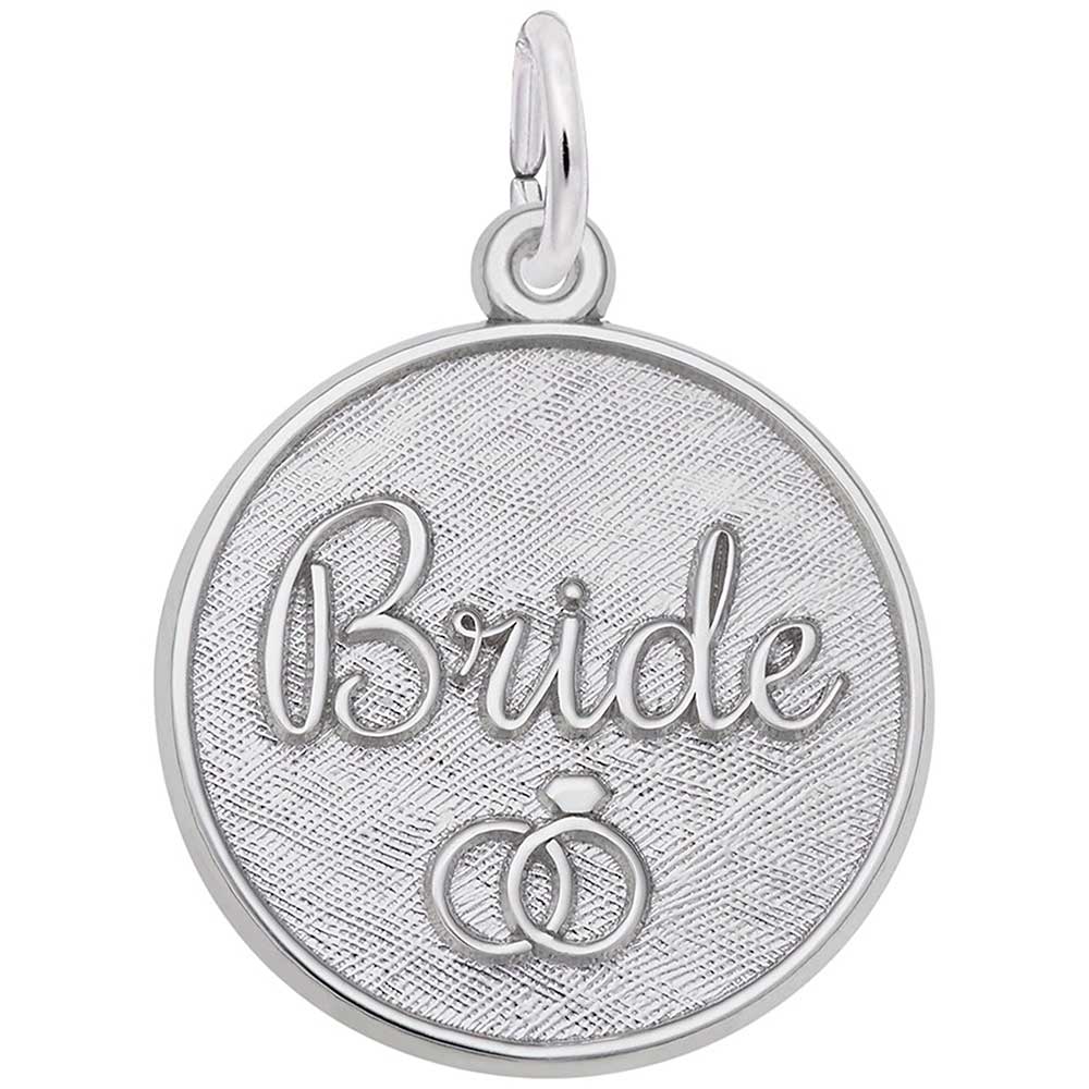 Bride Charm for wedding gift in Canada engravable