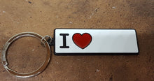 Load image into Gallery viewer, &quot;I (Heart)&quot; Keychain - Small Rectangle
