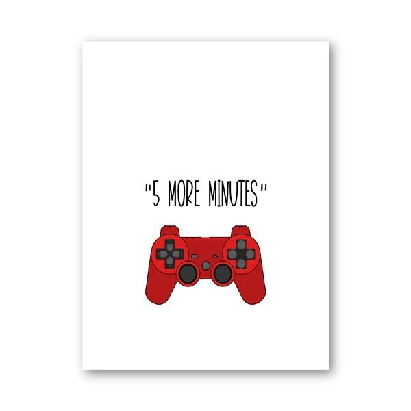 Gaming Controller Wall Art- 5 more minutes