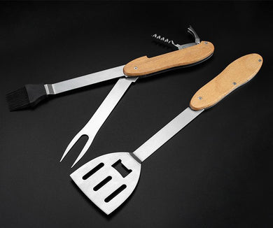 Stainless Steel BBQ Tools Set Barbecue | Buy Online from Engraving Reimagined in Canada| Online Gift store Canada | Online gift store Calgary