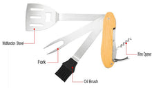 Load image into Gallery viewer, Stainless Steel BBQ Tools Set Barbecue | Buy Online from Engraving Reimagined in Canada| Online Gift store Canada | Online gift store Calgary
