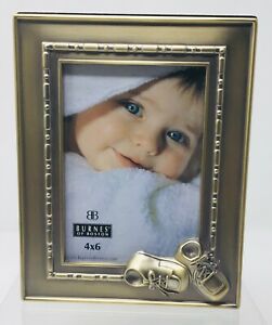 Pewter baby shoe frame- baby gifts in Canada