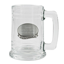 Load image into Gallery viewer, Best man,  beer stein, personalize
