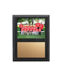 Load image into Gallery viewer, Black Oak Wood Award Plaque with Slide in Photo
